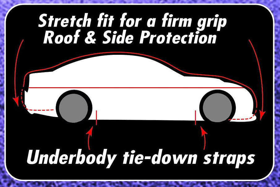 Hail Protection Vehicle Cover Medium 457 x 165 x 119cm - PC Procovers
