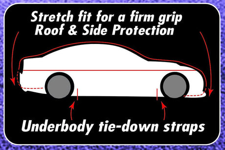 Hail Protection Vehicle Cover Medium 457 x 165 x 119cm - PC Procovers