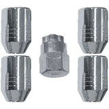 Lock Nut Set 5 Pieces, 4 Sizes of Steel Wheel Chrome - ProTyre