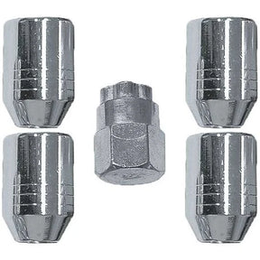 Lock Nut Set 5 Pieces, 4 Sizes of Steel Wheel Chrome - ProTyre