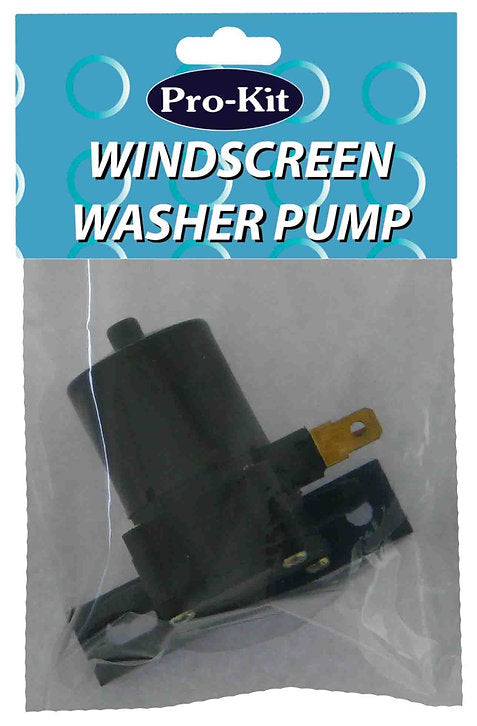 Washer Pump With Bracket 12v Universal Type External Style Pump - Pro-Kit | Universal Auto Spares