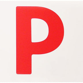 P Plates - 2 Pieces Red Magnetic