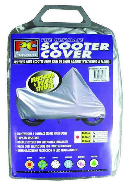 Scooter Cover Medium Polyester 209 H X 70 W X 134cm L - PC Procovers