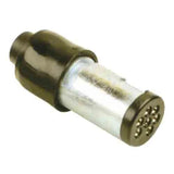 Trailer Plug 7 Pin Small Round Aluminium - LoadMaster | Universal Auto Spares