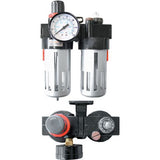 Twin Air Regulator, Air Filter, Gauge & Lubricator - PKTool