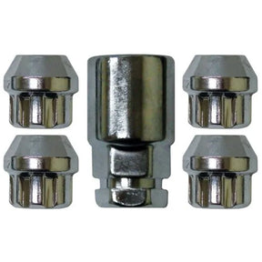 Lock Nut Set 5 Pieces, 4 Sizes of Open Ended Steel Wheel - ProTyre