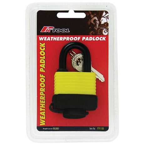 Heavy Duty 40mm Weatherproof Padlock, 2 Keys All Weather Design - PKTool | Universal Auto Spares