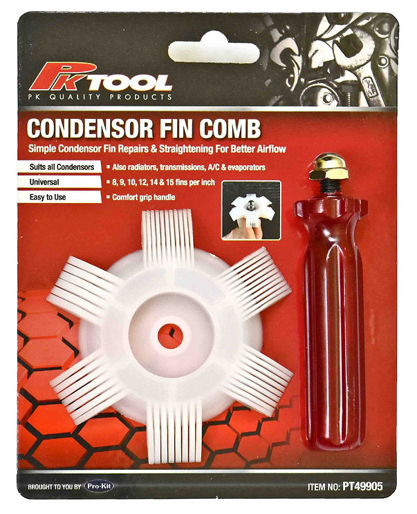 Condenser Fin Comb With 8, 9, 10, 12, 14 & 15 Fins Per - PKTool | Universal Auto Spares