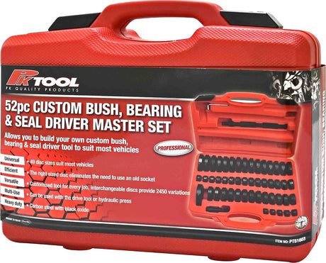 Master Kit 52 Piece Custom Bush, Bearing & Seal Driver - PKTool | Universal Auto Spares