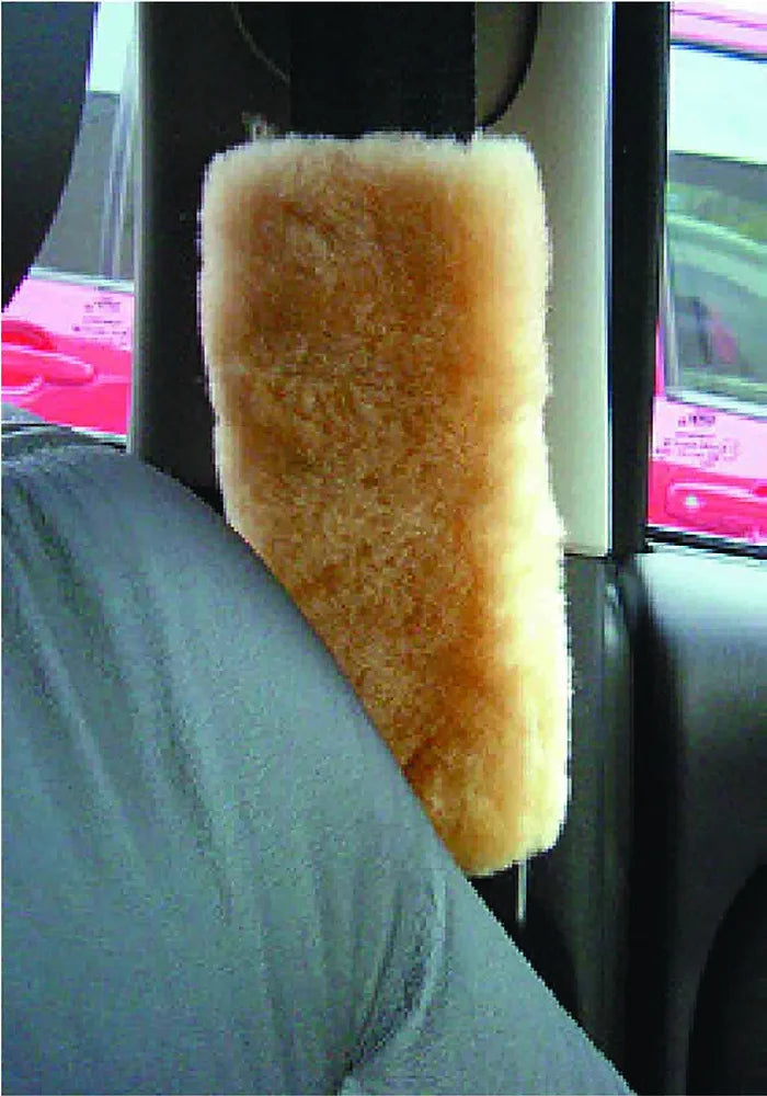 Seat Belt Buddies Beige Sheep Skin - PC Procovers