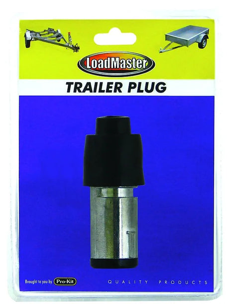Trailer Plug 7 Pin Small Round Aluminium - LoadMaster | Universal Auto Spares