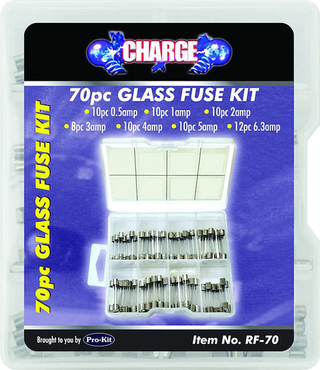 Radio Fuse Kit - 70 Piece Mixed | Universal Auto Spares