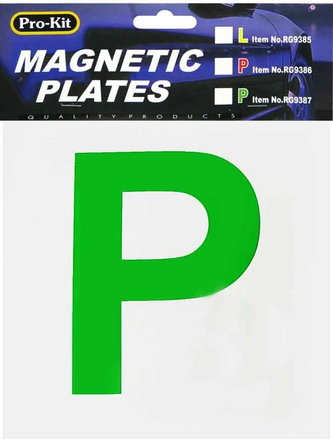 P Plates - 2 Piece Green Magnetic | Universal Auto Spares