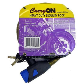Straight Security Cable Lock 18mm x 1mtr - LoadMaster