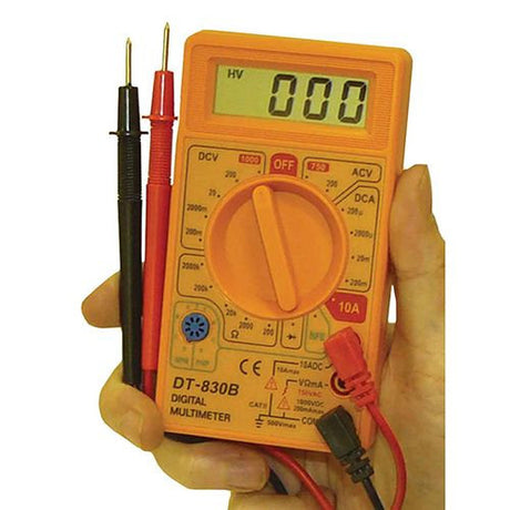 Multimeter Digital DC 200v-1000v Resistance 200-2000k - Charge | Universal Auto Spares