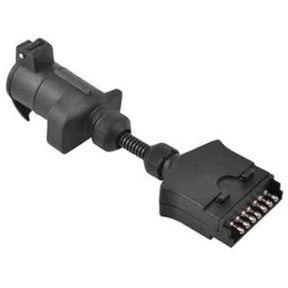 Trailer Adapter 7 Pin Flat Car Socket To Large Round Trailer Plug - LoadMaster