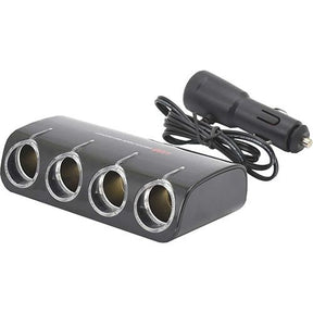 Quadruple Cigarette Lighter Socket With One USB & On/Off Switches - PKTool