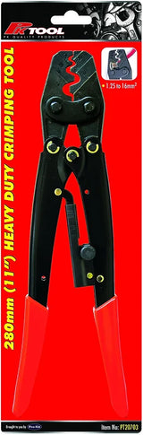 Heavy Duty Ratchet Crimping Tool 280mm (11”) 5 to 15AWG / 1.25-16mm² - PKTool | Universal Auto Spares
