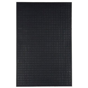 Medium Black Rectangular Rubber Mat 59 X 39cm - PC Procovers