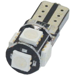 Globe 2 Piece Wide SMD T10E 5 Chips Canbus Blue & White - Motolite