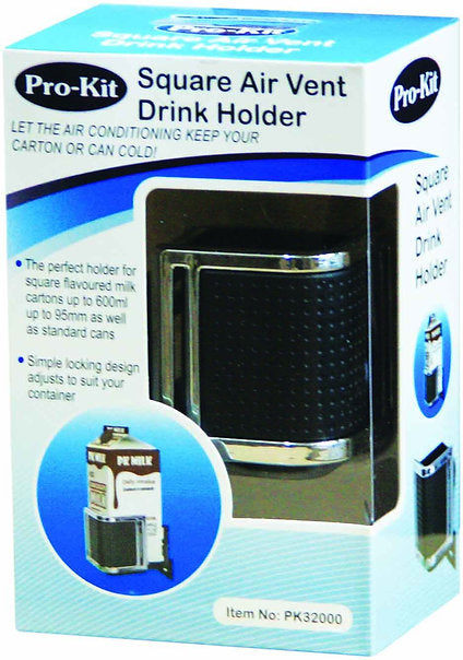 Clip-On Air Vent Square Drink Holder - Prokit | Universal Auto Spares