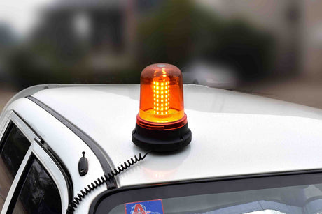 Revolving/Strobe Light 120 Led Amber With Magnetic Base - Motolite | Universal Auto Spares