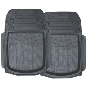 Mat Set 2 Piece Deep Dish Front Grey Odourless Rubber - PC Procovers