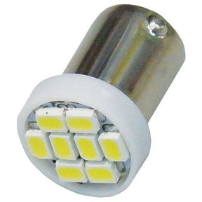 Globe 2 Piece SMD BA9S (233 & 989) 8 Chips White - Motolite