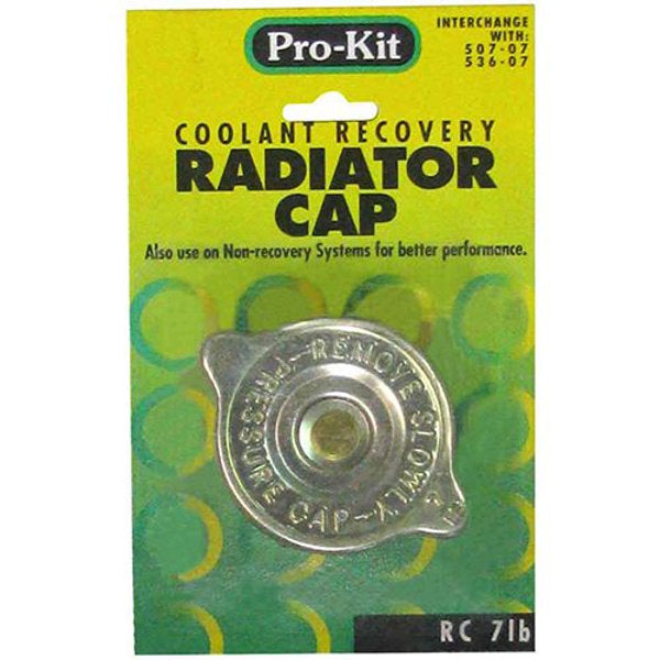 Radiator Cap Interchange With 507-07, 536-07 - Pro-Kit | Universal Auto Spares