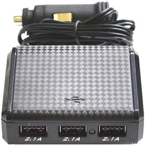 Cigarette Lighter Accessory Socket With 3 USB - Charge