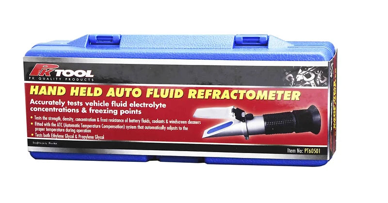 Refractometer Hand-Held Test Battery, Radiator & Cleaning Fluids Fluids - PKTool | Universal Auto Spares