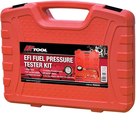 EFI Fuel Pressure Tester Kit, 140Psi, Fuel Line Olive Adaptor - PKTool | Universal Auto Spares