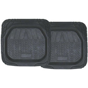 Mat Set 2 Piece Deep Dish Rear Grey Odourless Rubber - PC Procovers