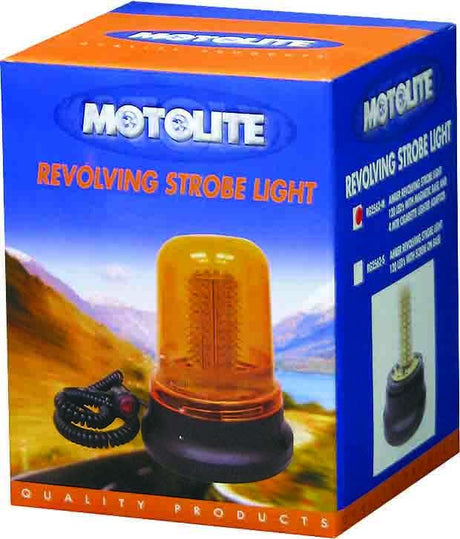Revolving/Strobe Light 120 Led Amber With Magnetic Base - Motolite | Universal Auto Spares