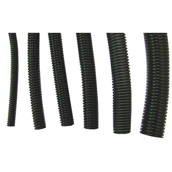 Split Tube - Black 15mm X 10 meter