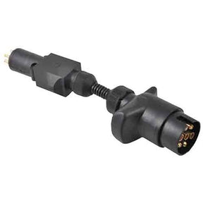 Trailer Adapter 7 Pin Large Round Car Socket To Small Round Trailer Plug - LoadMaster