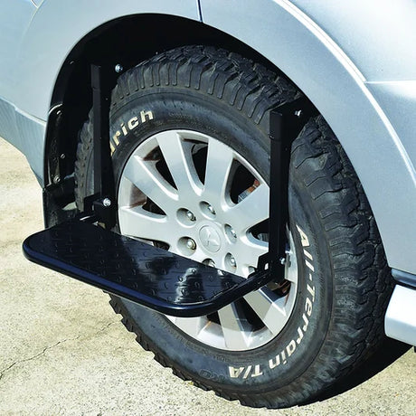 Wheel Step Adjustable Height Steel Frame, Non-Slip Step Pad - LoadMaster | Universal Auto Spares