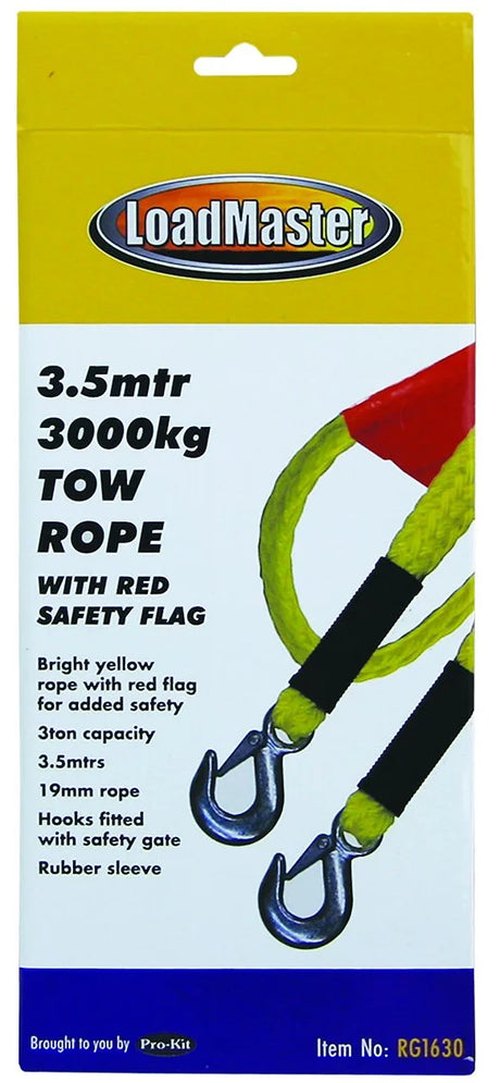 Tow Rope 3.5mtr, 3 Ton - LoadMaster | Universal Auto Spares