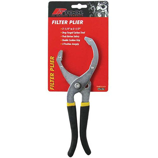 Oil Filter Plier - 2-1/4″ To 4-1/2″ - PKTool | Universal Auto Spares