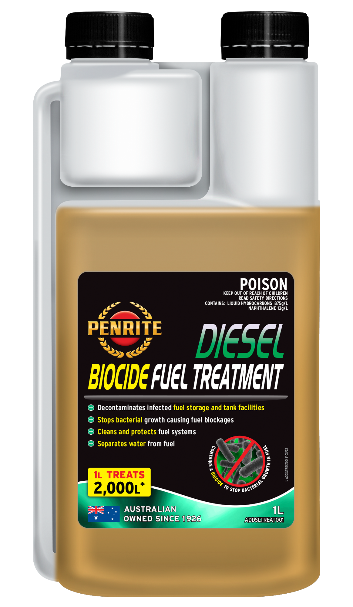 Diesel Biocide Fuel Treatment - Penrite 1L