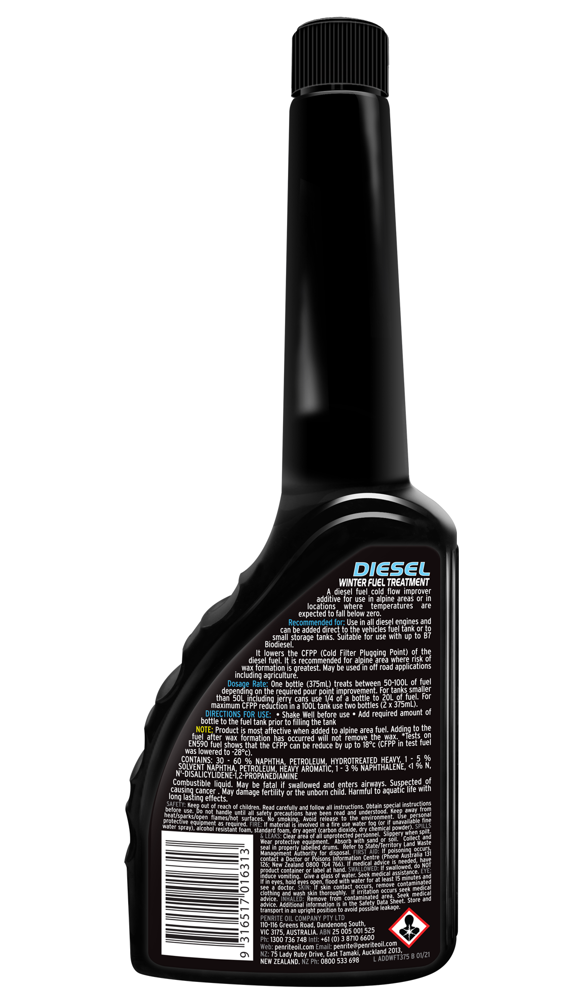 Diesel Winter Fuel Treatment 375ml - Penrite | Universal Auto Spares