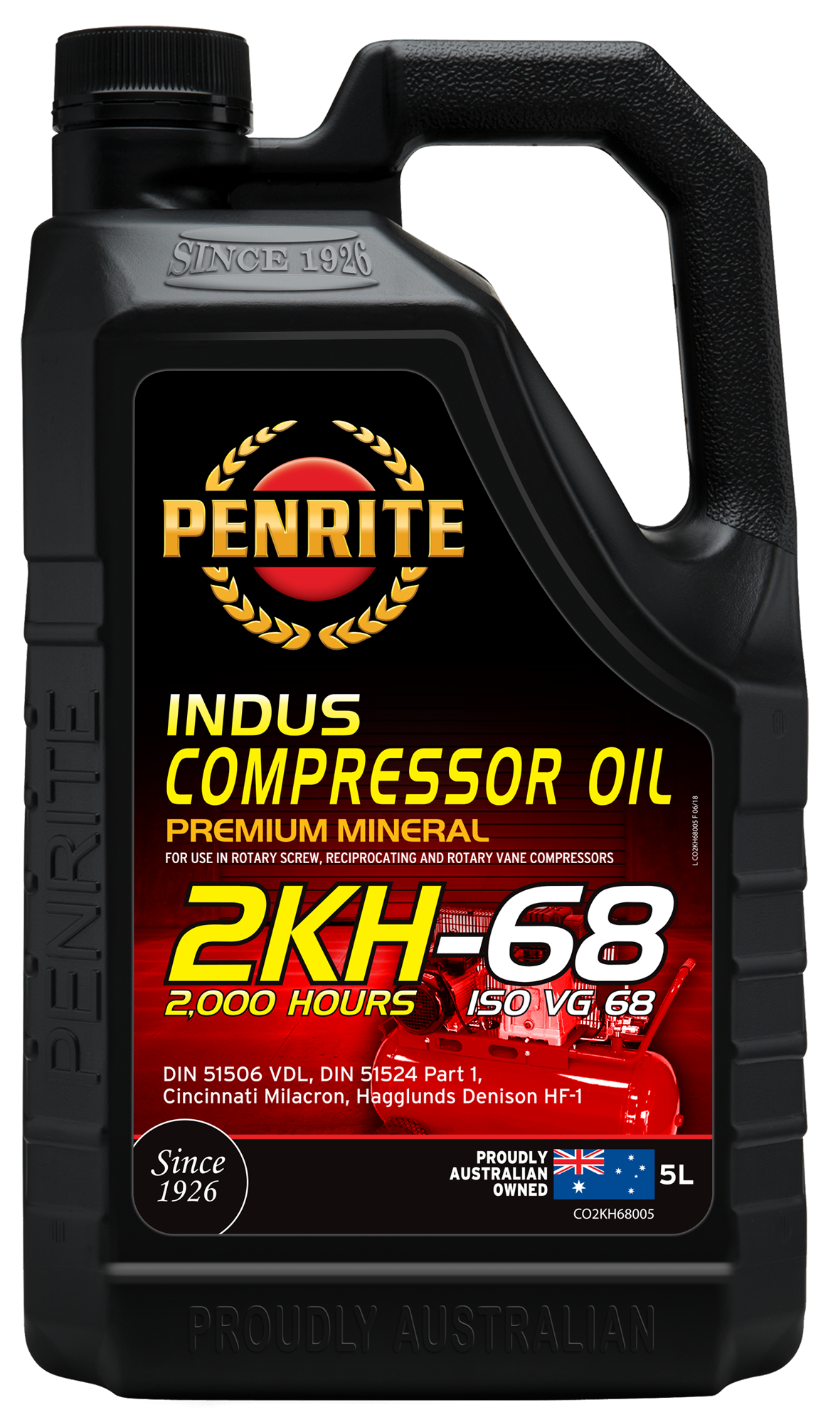 INDUS Compressor Oil 2KH ISO 68 - Penrite | Universal Auto Spares