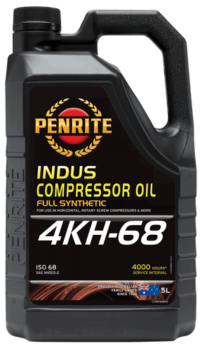 INDUS Compressor Oil 4KH ISO 68 5L - Penrite 4 X 5 Litre (Carton Only)