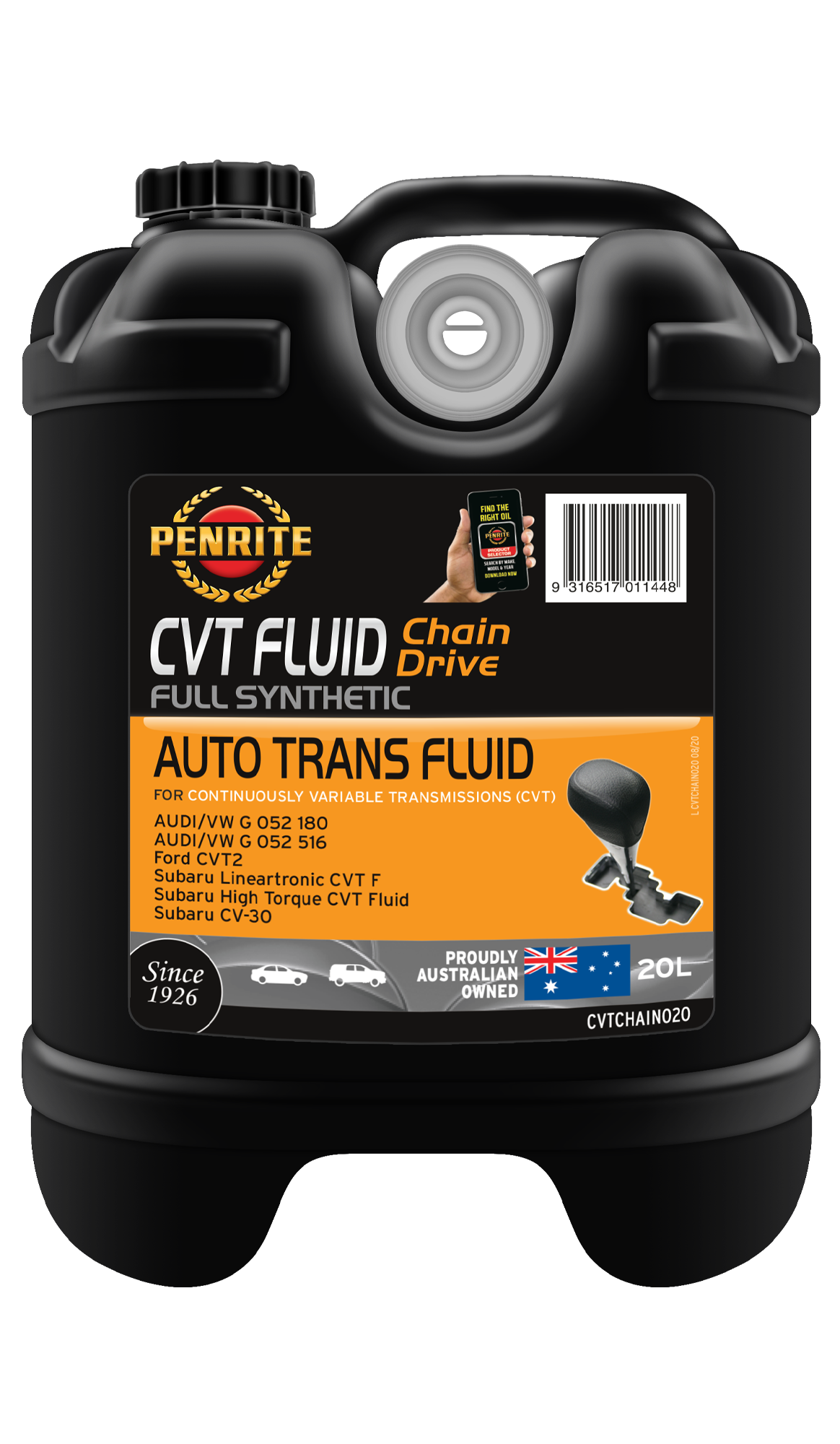 CVT FLUID CHAIN (FULL SYN) - Penrite | Universal Auto Spares