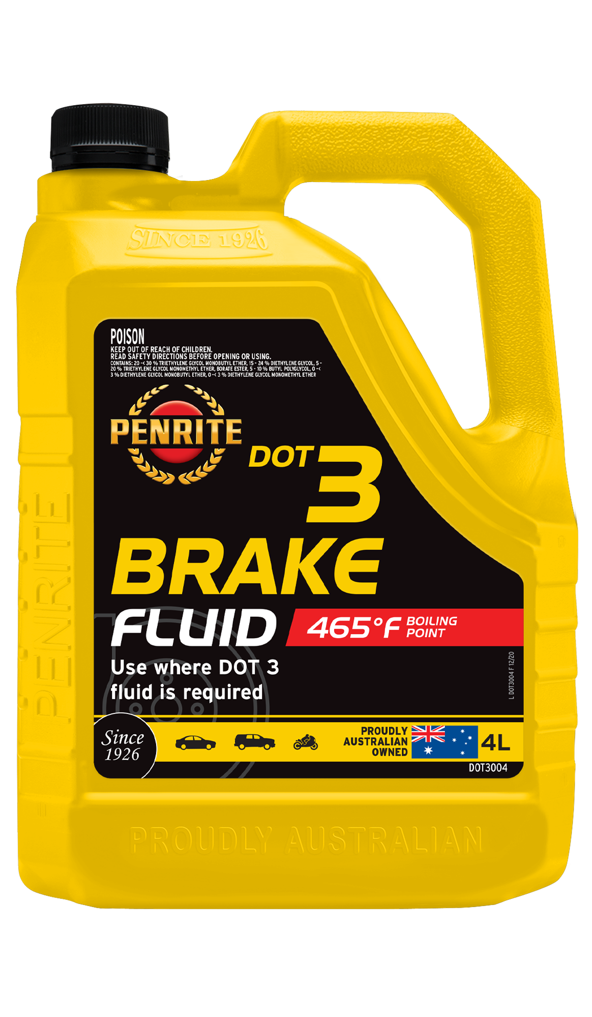 DOT 3 Brake Fluid - Penrite | Universal Auto Spares