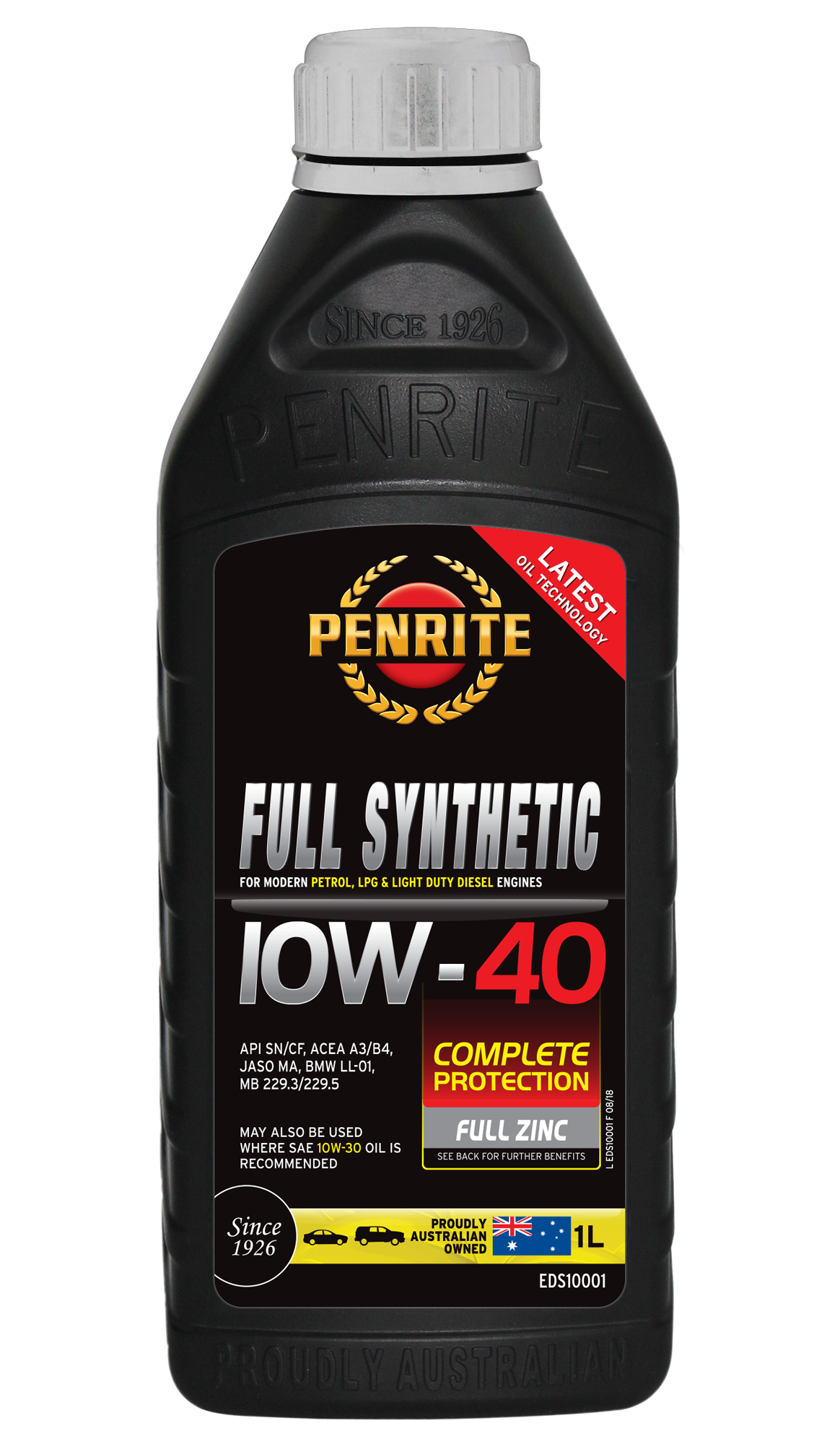 Full Synthetic 10W-40 - Penrite | Universal Auto Spares