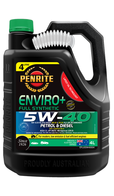 ENVIRO+ 5W-40 (FULL SYN) - Penrite | Universal Auto Spares