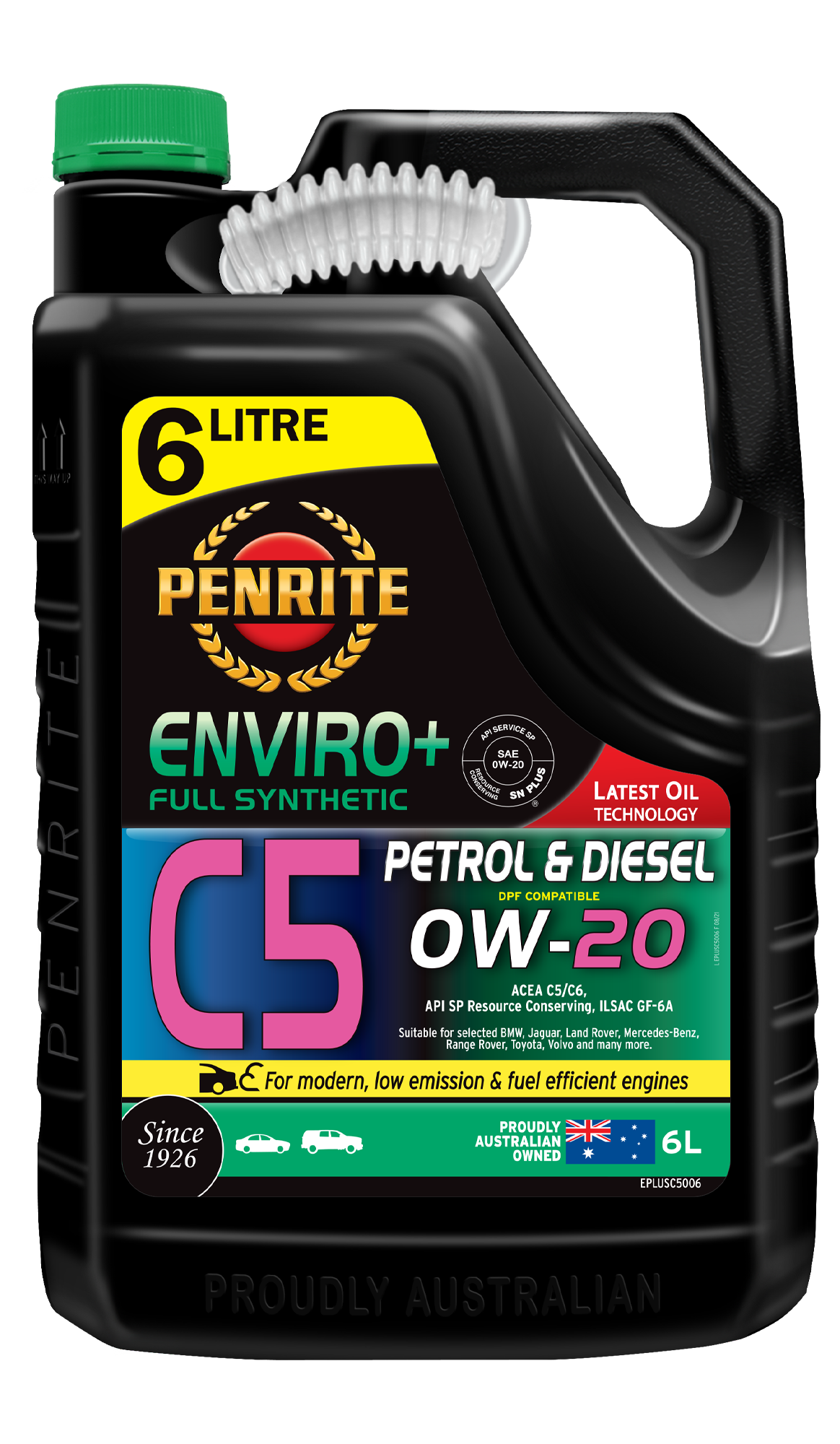 ENVIRO+ C5 0W-20 (FULL SYN.) - Penrite | Universal Auto Spares