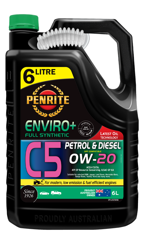 ENVIRO+ C5 0W-20 (FULL SYN) - Penrite | Universal Auto Spares