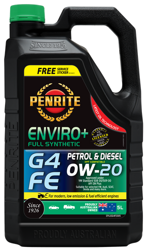 Enviro+ G4 FE 0W-20 (Full SYN) 5L - Penrite